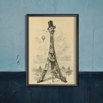 Produktbild von Poster - Canvas - Leinwand - 42 cm x 59,4 cm - Gustave Eiffel