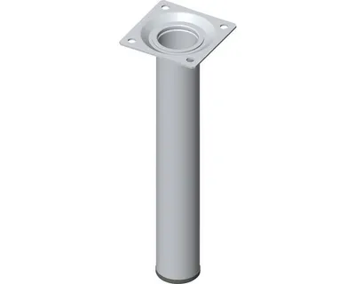 Immagine prodotto di Gambe per mobili Gambe per tavoli rotonde Gambe per mobili ø 30 mm Lunghezza 200 mm Acciaio effetto inox