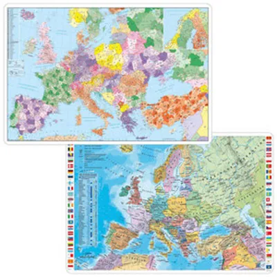 Produktbild von Europa Postleitbereiche/Europa politisch