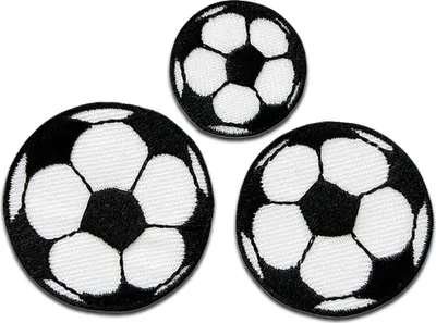 Produktbild von Set Fußball Sport - Aufnäher, Bügelbild, Aufbügler, Applikationen, Patches, Flicken, Zum Aufbügeln, Größe: 3,5 x 3,5 cm