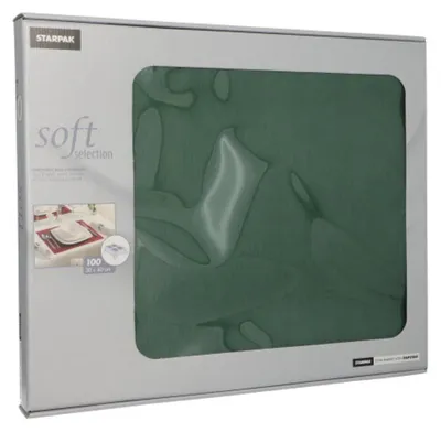 Produktbild von Tischsets, stoffähnlich, Vlies "soft selection" 30 cm x 40 cm dunkelgrün