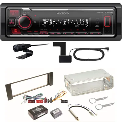 Produktbild von Kenwood KMM-BT408DAB Bluetooth DAB USB Digitalradio Einbauset für Audi A4 B6 B7