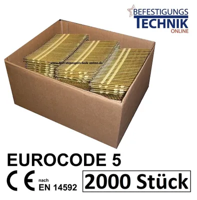 Image de 2000 clous en bande 20° 2,8x75mm lisses brillants pour cloueur Bostitch Prebena Paslode KMR BeA 2,0M
