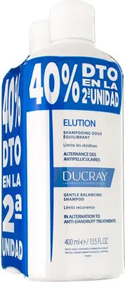 Immagine prodotto di Ducray Elution Shampoo 2x400ml