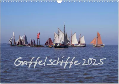 Produktbild von Gaffelschiffe 2025 (Wandkalender 2025 DIN A3 quer), CALVENDO Monatskalender