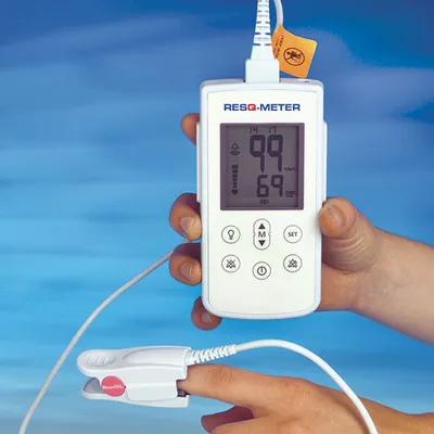 Produktbild von ResQ-Meter Pulsoximeter, komplett | Stück (1 Stück)