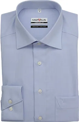 Produktbild von Marvelis Comfort Fit Hemd Langarm Chambray Hellblau 7959/64/11, Größe: 49