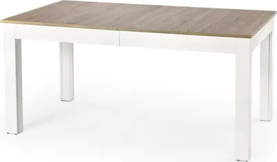 Zdjęcie produktu dla Stół SEWERYN 160(300)x90 dąb sonoma/biały rozkładany