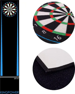 Image de Dart Tapis 290 x 60 cm Fléchettes Tournoi Paillet de Fléchettes Kingpower