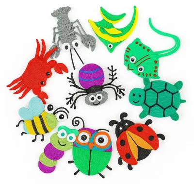 Produktbild von Fits4Kids Tier-Schablonen für 3D-Stifte – bewegliche Tiere