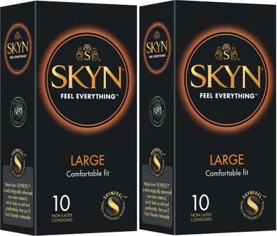 Produktbild von 20 Stück SKYN Large Große Latexfreie Kondome für Männer Hauchzart 56mm Breite