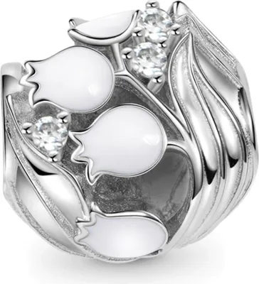 Produktbild von Gnoce Charm Maiglöckchen FSC023 Silber