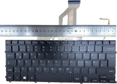 Produktbild von DEUTSCHE - Tastatur Keyboard Schwarz mit Rahmen , Beleuchtung kompatibel für SAMSUNG NP900X3E-A02PL