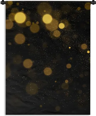 Produktbild von MuchoWow® Wandteppich Wandbehang Gold - Abstrakt - Luxus - Schwarz 120x160 cm Tapisserie Dekoration Wandtuch - Wohnzimmer - Moderne