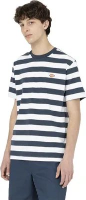 Image de Dickies Rivergrove T-shirt manches courtes Blanc,Bleu S Homme Blanc,Bleu S