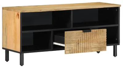 Produktbild von vidaXL TV-Schrank Braun 100x33x46 cm Massivholz Mango