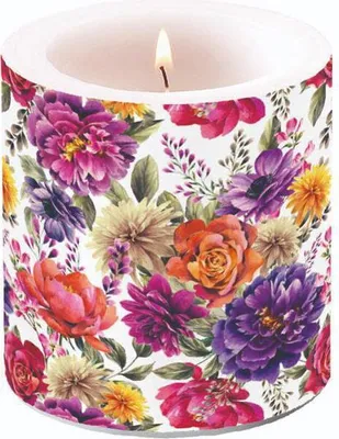 Produktbild von Kerze klein – Candle small – Format: Ø 7,5 cm x 9 cm – Brenndauer: 35