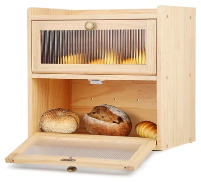 Imagen del producto de Recipiente para pan con ventana de acrílico y sistema de ventilación