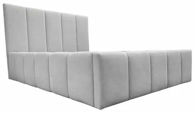 Image de Angelo | Lit avec tête de lit rembourrée - 160x200 cm - Lit double gris - avec coffre de rangement et système à ressort à gaz - avec sommier à lattes - Espace de rangement ventilé et tête de lit moelleuse - NEVADA