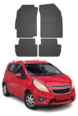 Immagine prodotto di 2015-2019 Chevrolet Spark tappetini in gomma nero 4 pz