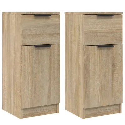 Obrázok produktu pre vidaXL Príborníky 2 ks Sonoma Oak 30x30x70 cm odvodený výrobok z dreva