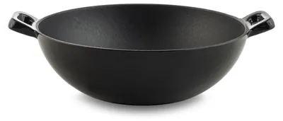 Produktbild von Wok 24 cm aus emailliertem Gusseisen, Induktionsgeeignet, mit 2 Griffen