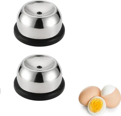 Produktbild von Eierstecher Eipicker, 2 Stück Eierpiekser aus Edelstahl und Kunststoff, Eidorn Eierpicker Eierlocher, Eierstecher für rohe Eier, praktisches Egg Gadget für Einpiksen der Eier, Schwarz