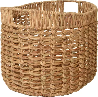 Produktbild von VIVANNO Dekokorb Wasserhyazinthe WODA Oval, Natur geflochten - 54x44x40 cm