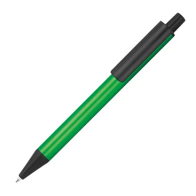 Produktbild von 10 Kugelschreiber aus Metall / Farbe: metallic grün