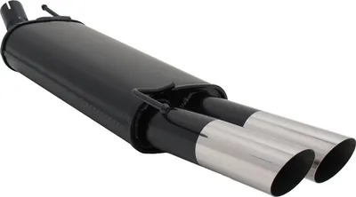 Image de Novus Sport Silencieux d'échappement 2x76 vifs inclinés VW Golf 3 4 Cabrio