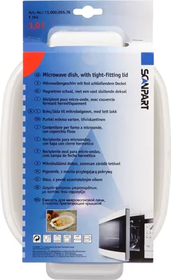 Produktbild von Scanpart Mikrowellengeschirr, Mikrowellendose 1 Ltr., mit fest schließendem Deckel