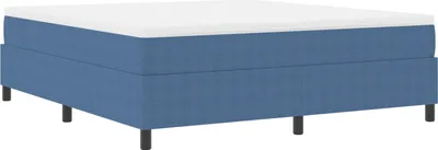 Image de Cadre de lit plateforme Bleu 180 x 200 cm