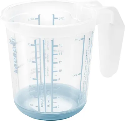 Immagine prodotto di keeeper 1049068015500 keeeper caraffa dosatrice "massimo", 0,5 L, bianco / blu nordico