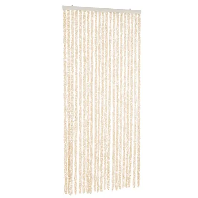 Obrázek produktu pro Závěs proti hmyzu béžový a bílý 56 x 185 cm žinylka