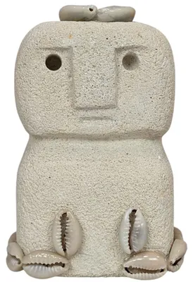 Produktbild von Sumba-Figur – 8 cm groß, aus Stein mit Muscheln