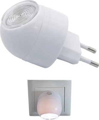 Produktbild von LED Nachtlicht Steckdose Sensor 360° Nachtlampe Dämmerungssensor Notlicht 1W