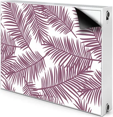Produktbild von Magnet Heizkörperabdeckung Heizkörperverkleidung Verkleidung Abdeckung 100x60 cm  - Lila Blätter