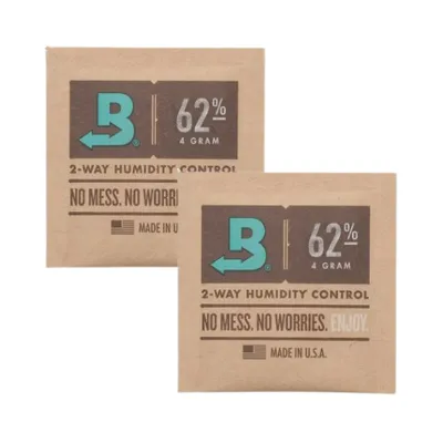 Produktbild von Boveda Feuchtigkeitsregler 62% – Größe 4 für bis zu 15g Kräuter (2er Pack)