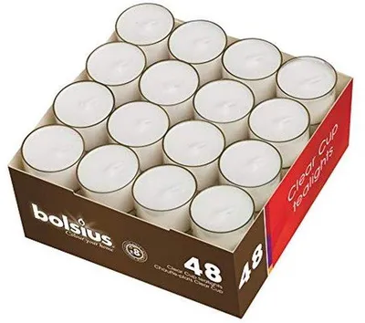 Produktbild von Famanu Teelichter Set - 8 Stunden Brenndauer für Gemütlichkeit