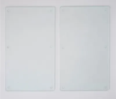 Produktbild von Vielseitiges Schneidebrett 52 x 30 cm, transparent. Satz mit 2 Stück