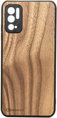 Produktbild von Holzhülle Bewood für Xiaomi Redmi Note 10 5G Amerikanischer Nussbaum