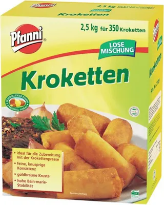 A box of Pfanni Kroketten (croquettes).