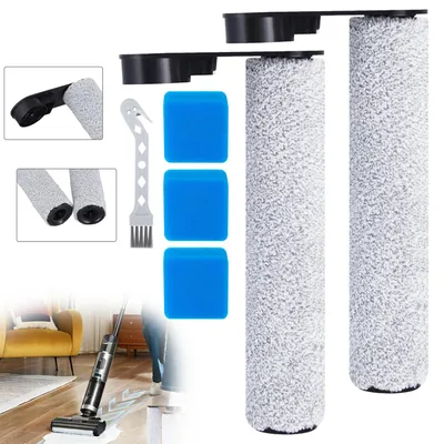 Produktbild von Rollenbürste und Filter Zubehörset für EUREKA NEW 430 Nass Trockensauger, Ersatzteile inklusive 2 Bürstenrollen