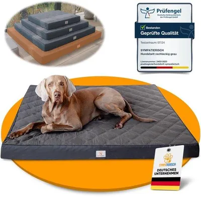 Image de Lit orthopédique pour chien, imperméable et antidérapant, 130 x 120 cm