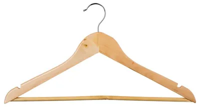 Produktbild von 5five Kleiderbügel 45 x 23 cm Naturholz Braun 8 Stück