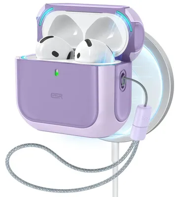 Zdjęcie produktu dla Etui ESR Orbit Halolock MagSafe do Apple AirPods 4 - fioletowe