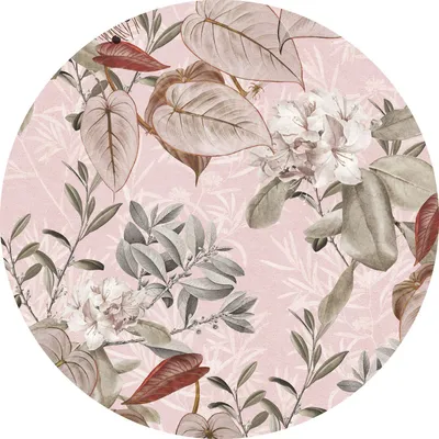 Obrázok produktu pre Komar samolepiaca okrúhla tapeta Adorn Pink - 611161 - Ø 125 cm