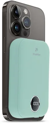 Produktbild von imoshion Magnetic Powerbank 10.000 mAh – Kabellose Powerbank – Quick Charge und Power Delivery – Sage Green