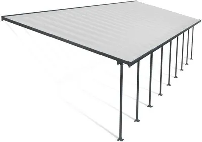Produktbild von Palram - Canopia Aluminium Terrassenüberdachung Feria Anthrazit 385x1275x305 cm
