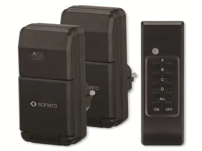 Produktbild von SONERO Funksteckdosen-Set S-RCS302, Outdoor